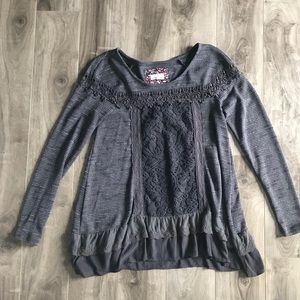 Anthropologie -Meadow Rue Detail knot top.